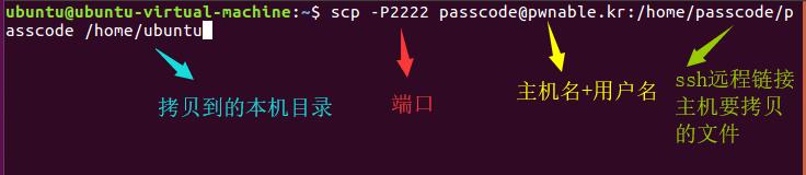 scp命令获取ssh远程链接主机的
